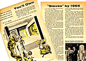 1957 Robots Mechanical Men Mag. Article