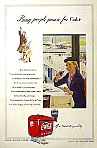 Nice 1953 Coca Cola Dispenser Magazine Ad