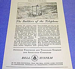 1926 At&t Telephone Phone Ad