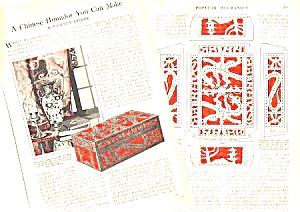 1927 Chinese Humidor To Build Magazine Article