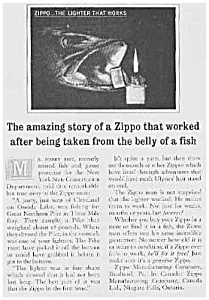 1960 Zippo Lighters Ad