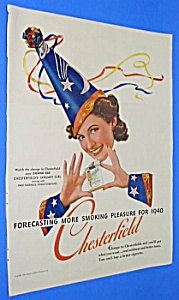 1940 Wizard Theme Chesterfield Cigarette Ad