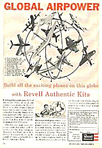 1957 Revelle Airplane Model Kit Magazine Ad