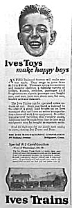 1922 Ives Train Toy Ad
