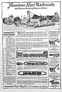 1924 American Flyer Model Railroad - Structo Ad