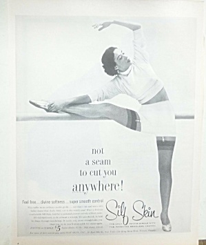 1955 Pantie Girdle Woman Ad - No Crotch Seams
