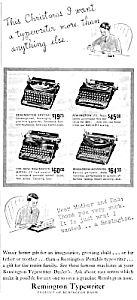 1933 Remington Typewriter Magazine Ad