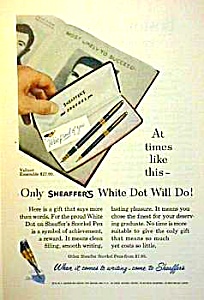 1957 Sheaffer Snorkel Pen/pencil Set Ad