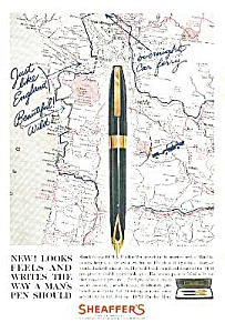 1960 Sheaffer Pfm (Pen For Men) Pen Color Ad
