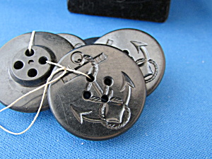 Five Large Sailor Button And One Small Button