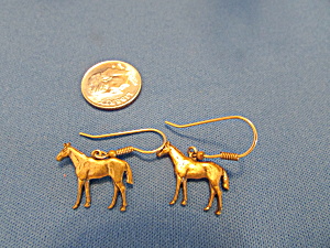 Metal Horse Earrings