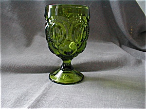 Moon And Stars Green Goblet