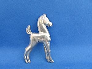 Sterling Silver Signed Colt Pin