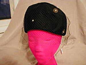 Black Velvet Suzanne Hat