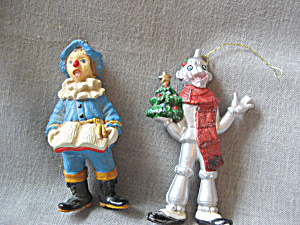 Tin Man And Scarecrow Ornaments