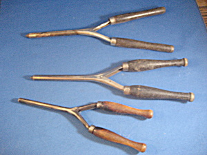 Three Vintage Curling Irons