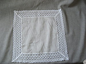 Lace Trim Handkerchief