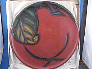 Old Oriental Lacquer Plate