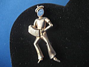 Norma Jean Silver Figurine Pin