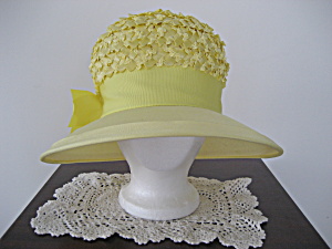Yellow Brimmed Straw Hat