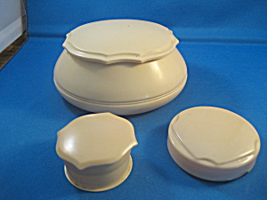 Celluloid Powder Box With Vanity Boxes