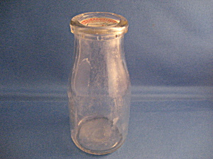Pint Glass Milk Bottle With Cap
