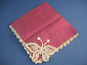 Butterfly Crochet Handkerchief
