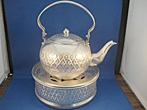 Basket Brand Tea Pot And Base