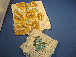 Two Vintage Handkerchiefs