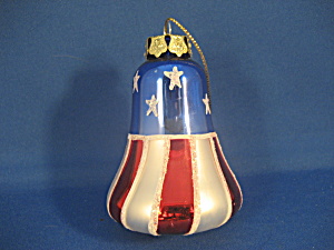 Red, White, And Blue Bell Ornament