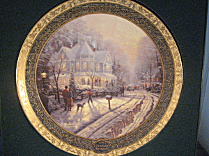 Thomas Kinkade Christmas Plate