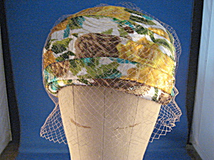 Metallic Flower Hat