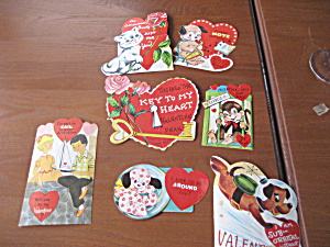 7 Small 1963 Valentines