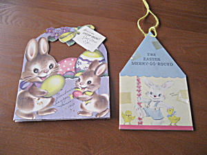 Easter Merry-go-round And Easter Basket Card