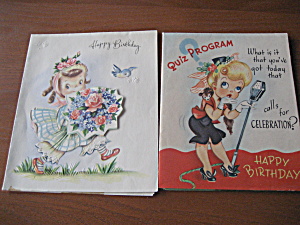 1953 Birthday Cards