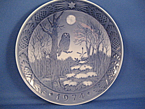 1974 Winter Twilight Royal Copenhagen Plate