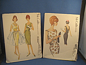 Two 1962 Mccall's Patterns