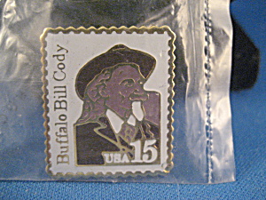 Buffalo Bill Cody 15 Cent Stamp Pin