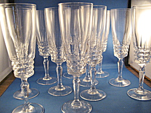 Eleven D'arques Cristal Champagne Flutes