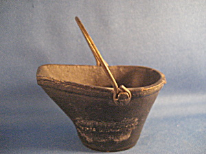 Miniature Cast Iron Coal Bucket Candy Container