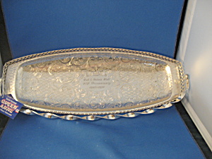 Queen Anne Silver Anniversary Serving Tray