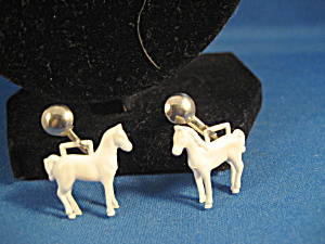 British Plastic Horse Earrings