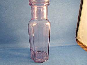 Purple Glass Ketchup Bottle