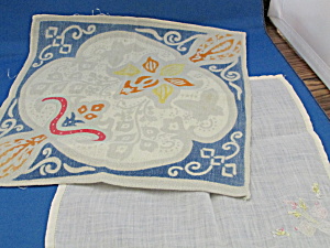 Two Linen Handkerchief