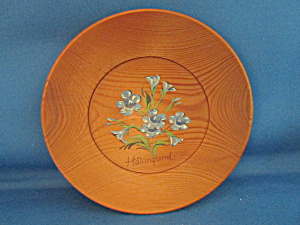 Wooden Plate From Halsingland Sweden