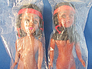 Two Craft Indian Dolls