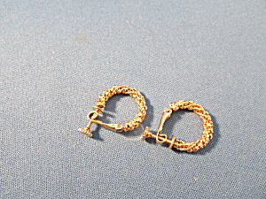 Gold Napier Hoop Earrings