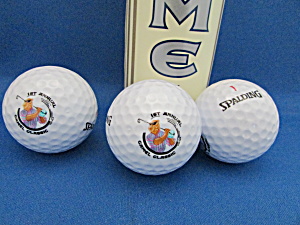 Three Spalding Golf Balls From The 1st Annual Camel Classic