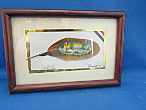 Hand Painted Picture On A Feather