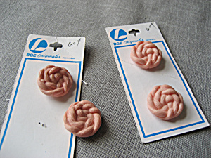 Plastic Pink Buttons